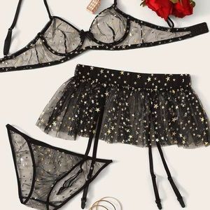 NWT 3 piece lingerie set